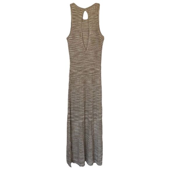 Ted Baker Junete Easy Fit Ribbed Knit Tan Maxi Dress NWT Size 2/Extra Small - Picture 3 of 6